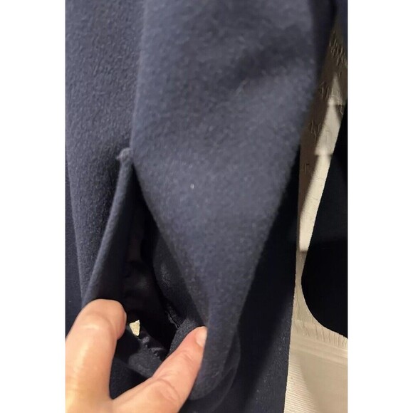 Vintage Forecaster of Boston Women 100% Wool Coat Sz 9/10 Blue Union USA Made - Picture 3 of 11